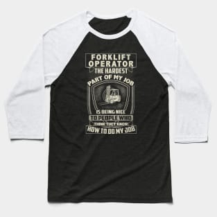 Forklift Operator T-shirt Baseball T-Shirt